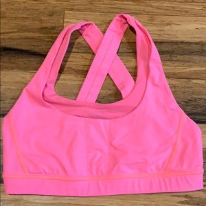 Lululemon pink sports bra